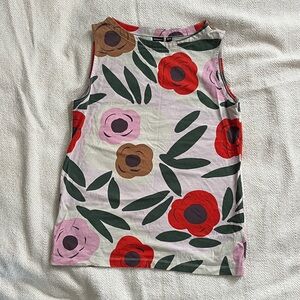 Floral Sleeveless - Red, Pink, Grey & Green